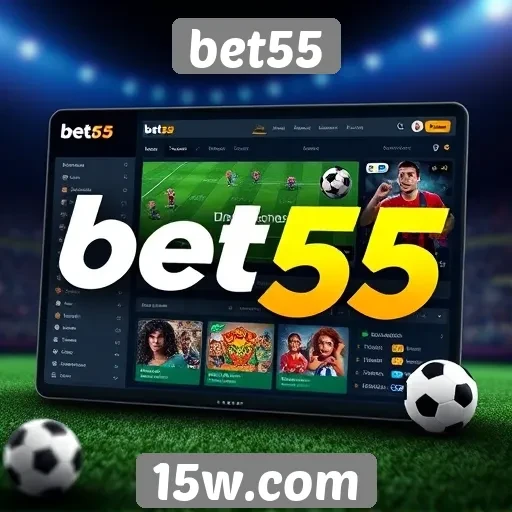 experiência de usuário no site bet55
